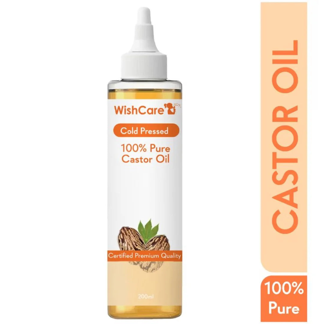 Wishcare 100% Pure Cold Pressed & Natural Hair & Skin Oil with Castor (200ml)