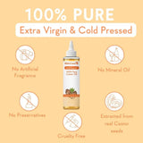 Wishcare 100% Pure Cold Pressed & Natural Hair & Skin Oil with Castor (200ml)