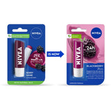 Nivea Lip Balm, Fruity Berry Shine, 4.8G,Purple