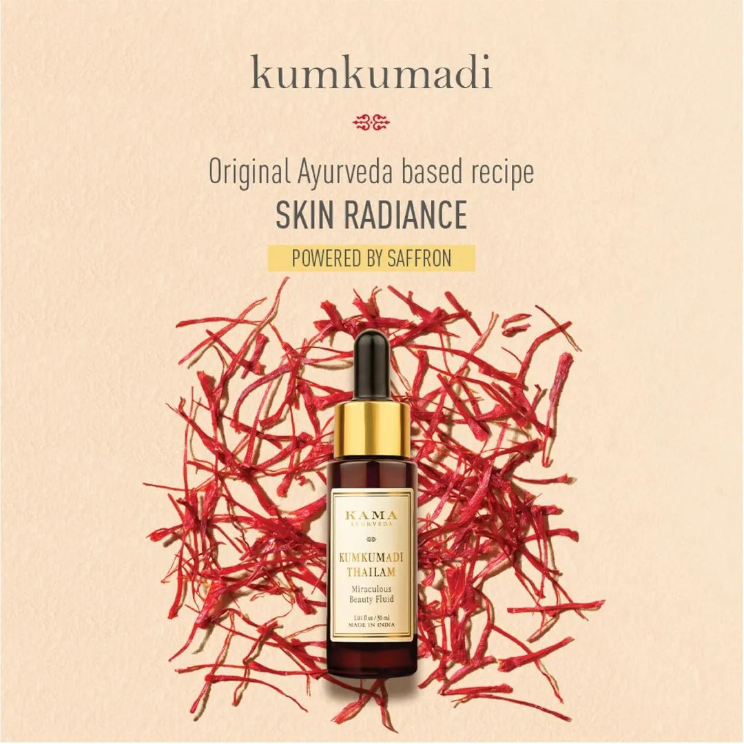 Kama Ayurveda Kumkumadi Thailam Miraculous Beauty Fluid Ayurvedic Night Serum (Facial Oil) (30ml)