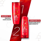 L'Oreal Paris Shampoo, Vibrant & Revived Colour, For Colour-treated Hair, Protects from UVA & UVB, Colour Protect, 340 ml