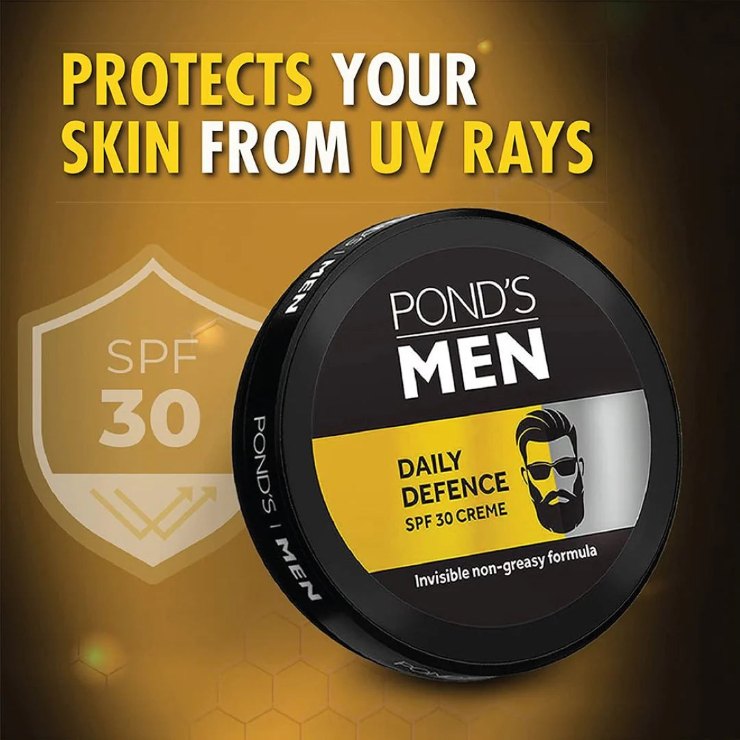 POND's Men Daily Defence Spf 30 Face Crème For Normal Skin, 55 G, Pack Of 1