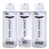 Park Avenue Men Signature Collection Set of 2 Voyage & 1 Neo Perfume Sprays ( Pack of 3)