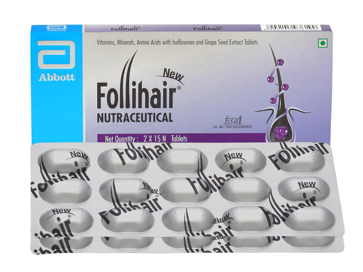 New Follihair 2x15s Tablet | Strengthens, Stimulates & Nourishes Hair Follicles