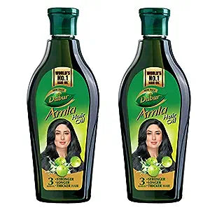 Dabur Amla Hair Oil for Long, Healthy and Strong Hair - 550 ml (pack of 2)