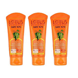 Lotus Herbals Safe Sun 3 In 1 Tinted Daily Sunscreen | Matte Look | SPF 40 | PA+++ | For All Skin Types | 50g (Pack Of 3)