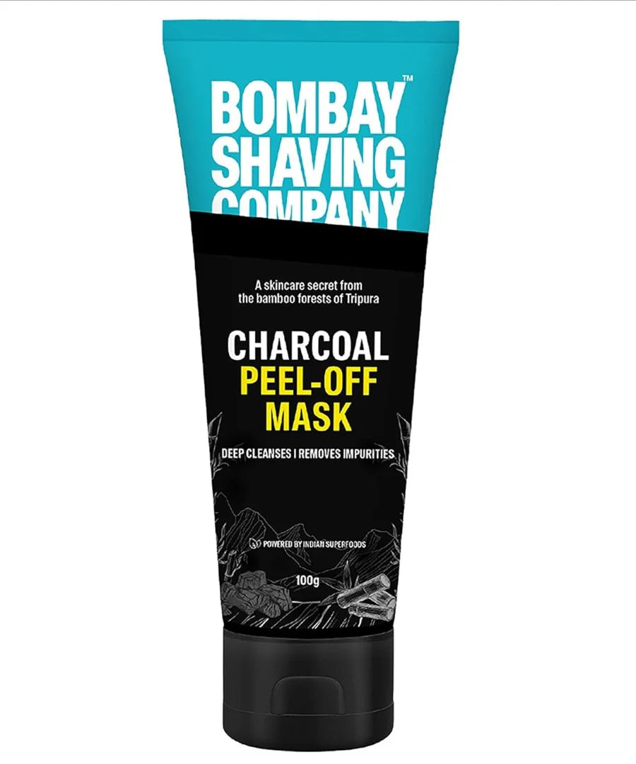 Bombay Shaving Company Activated Charcoal Peel Off Mask With 10X Detoxifying Power, Fights Pollution And De-Tans Skin For Men And Women, 100G (Pack Of 1)