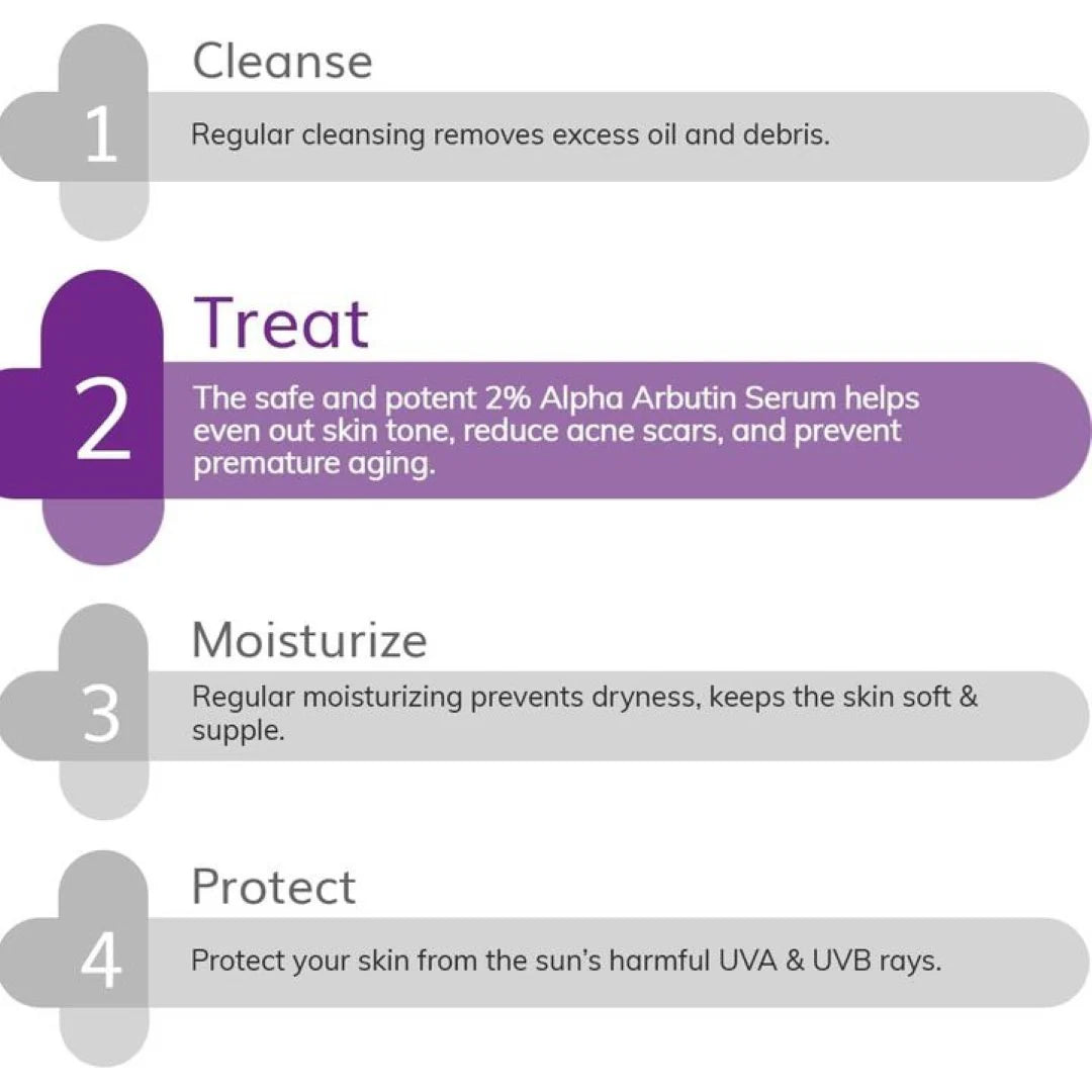 The Derma Co 2% Alpha Arbutin Face Serum - 30ml Treats Dark Spots