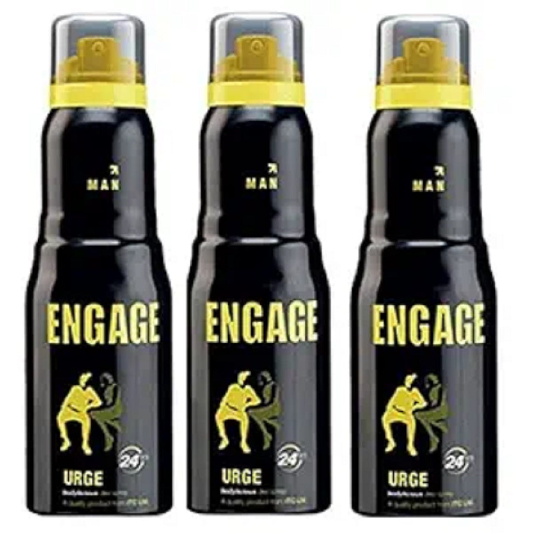 Engage Man Bodylicious Deodorant Spray - Urge (165ml) (Pack of 3)