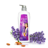 Vivel Fragrant Body Wash, Lavender & Almond Oil Shower Gel, 500 ml Pump Bottle, Moisturizing Bodywash For Soft & Smooth Skin, Effective Cleansing, For Women & Men