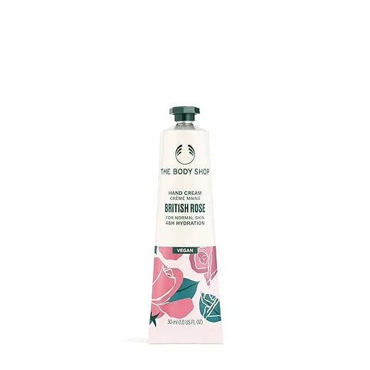 The Body Shop British Rose Petal Soft Hand Cream, 30ml