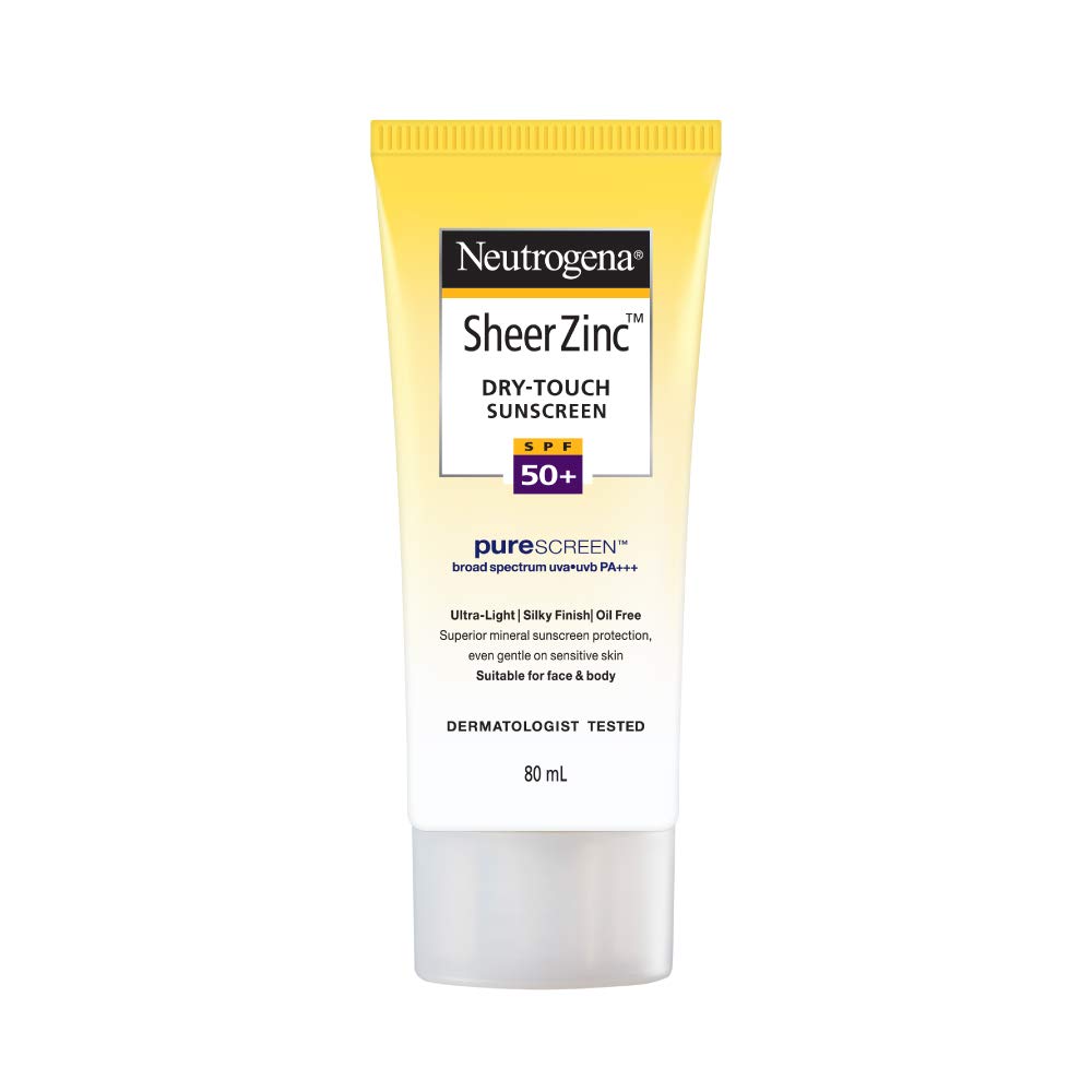 Neutogena Sheer Zinc Dry-Touch Sunscreen SPF 50+  80ml