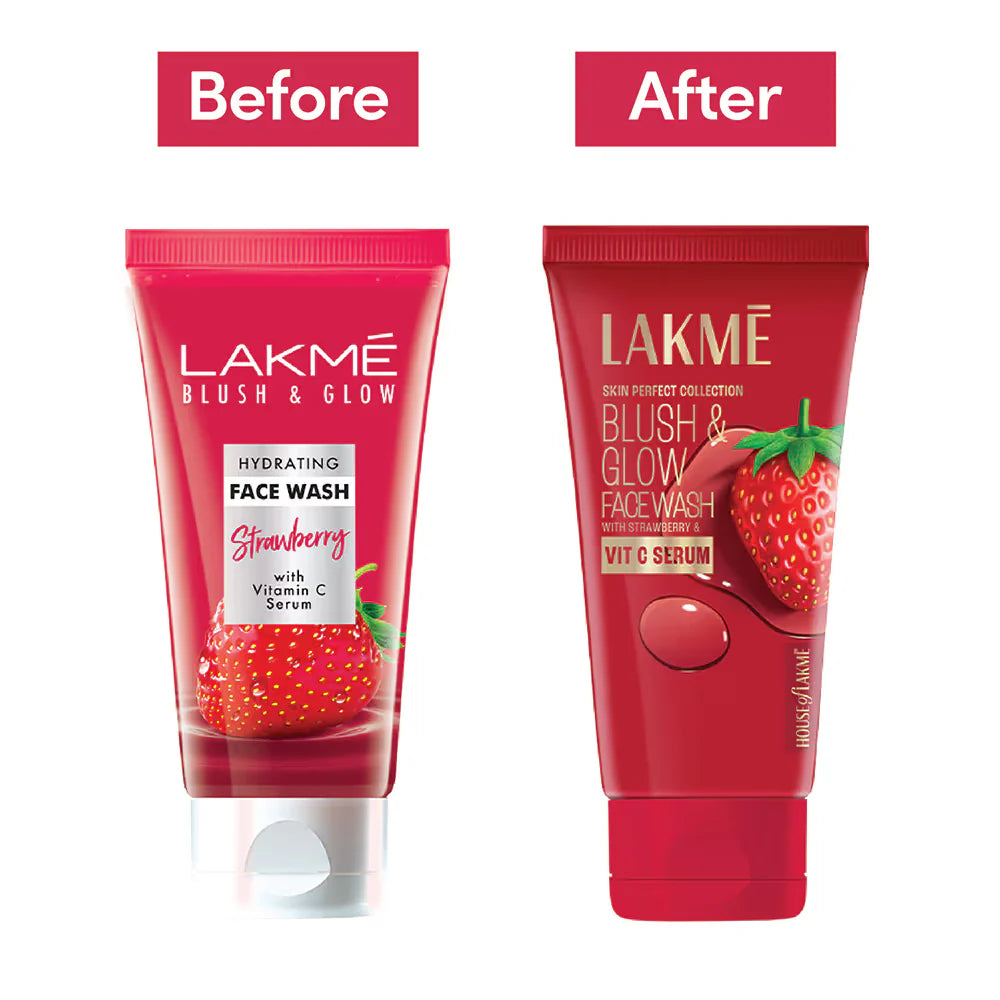 Lakme Blush & Glow Strawberry Facewash (150g)