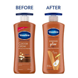 Vaseline Cocoa Glow Serum In Lotion, 400 ml | 100% Pure Cocoa & Shea Butter