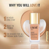 Lakme 9 to 5 Primer + Matte Perfect Cover Foundation - N200 Neutral Nude(25ml)