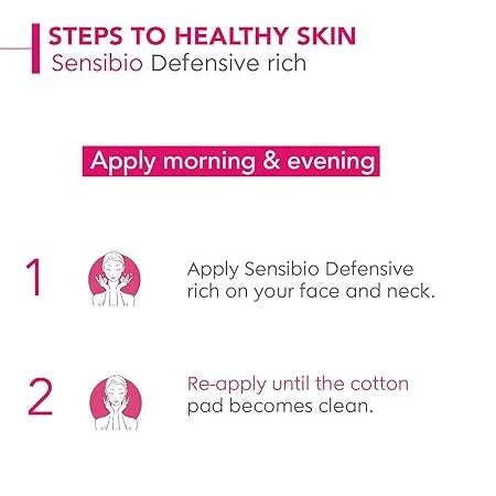 Bioderma Sensibio Defensive Rich Active Anti-Pollution Cream - Hydration/Moisturisation 12h Nutrition, 40ml