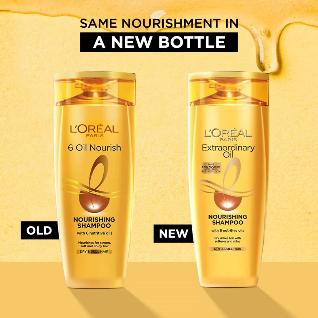 L'Oreal Paris Extraordinary Oil Nourishing Shampoo For Dry & Dull Hair, 340ml