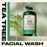 The Body Shop Vegan Tea Tree Facial Wash, 250 ML - For Oily, Blemished Skin | Intensely Cleansing