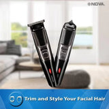 Nova NHT 1077 Trimmer for Men - Black (1Pcs)