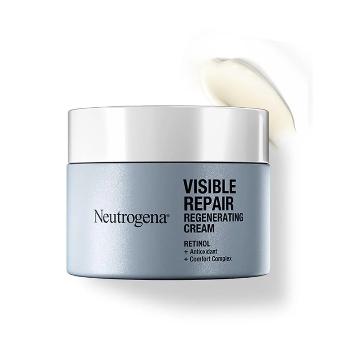 Neutrogena Visible Repair Retinol Day & Night Cream: Boosts Collagen for Anti-Ageing, Wrinkles, Fine Lines 50g