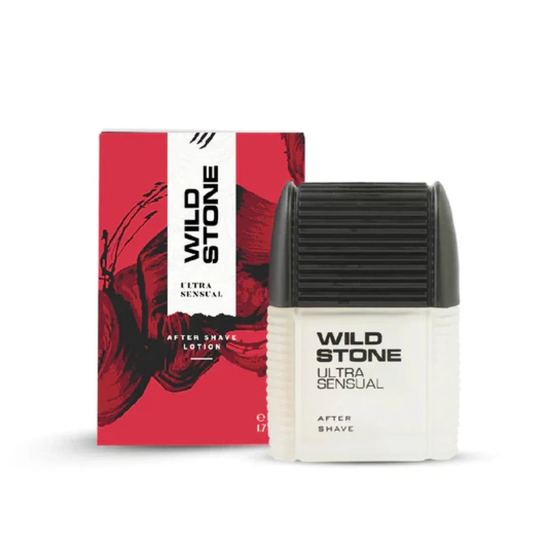 Wild Stone Ultra Sensual After Shave Lotion for Men, Pack of 2 (50ml each)