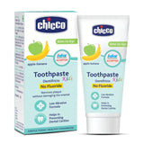 Chicco Toothpaste, Applebanana Flavour for 6m to 6Y Baby, Fluoride-Free, Preservative-Free,Cavity Protection (50 Millilitre)