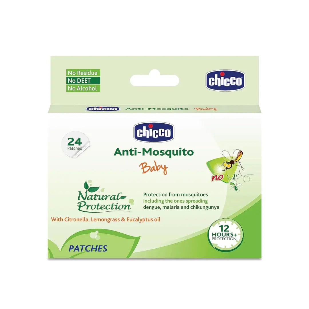 Chicco Anti-Mosquito Baby Patches with the natural protection of 12+ Hours, (24 Patches Inside)