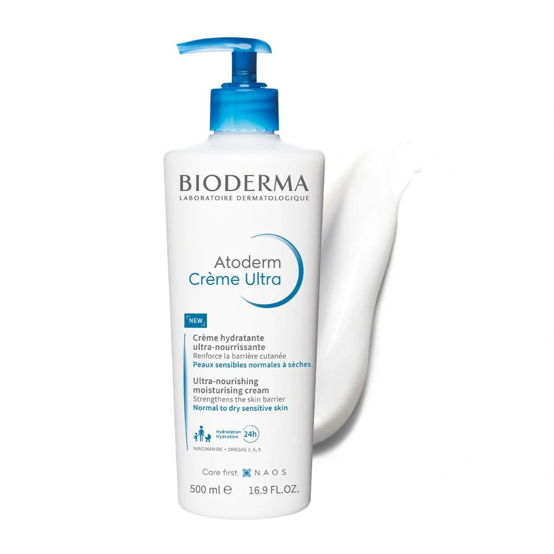 Bioderma Atoderm Creme Ultra-Nourishing - Moisturizer For Normal To Sensitive Dry Skin, (500ml)