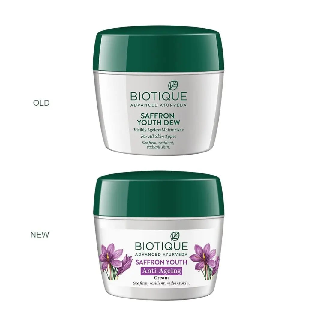 Biotique Saffron Youth Anti-Ageing Cream (175g)