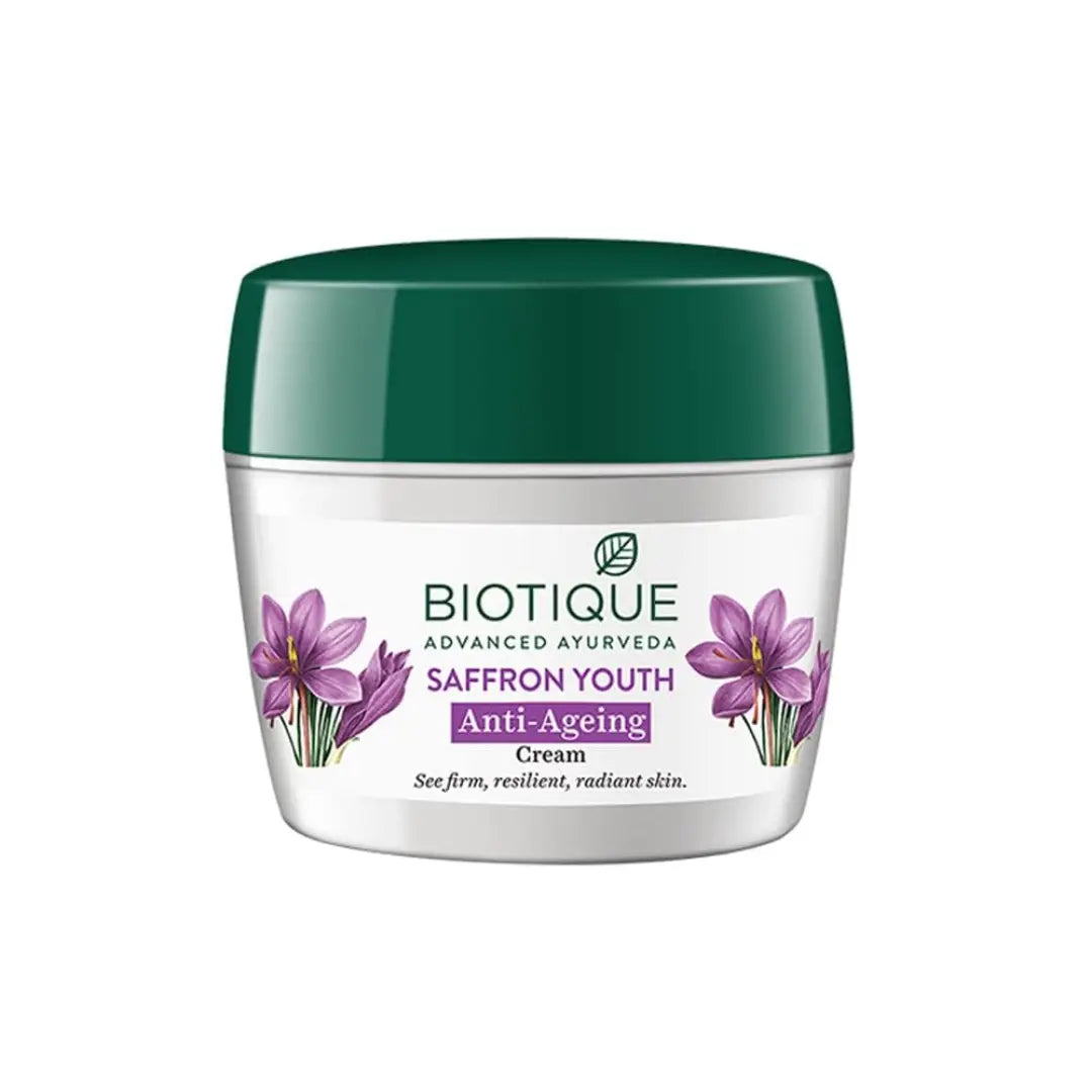 Biotique Saffron Youth Anti-Ageing Cream (175g)