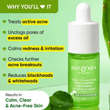 Dot & Key Cica + 2% Salicylic Skin Clearing Face Serum For Acne & Oil Control With Zinc & Cactus Water (30ml)