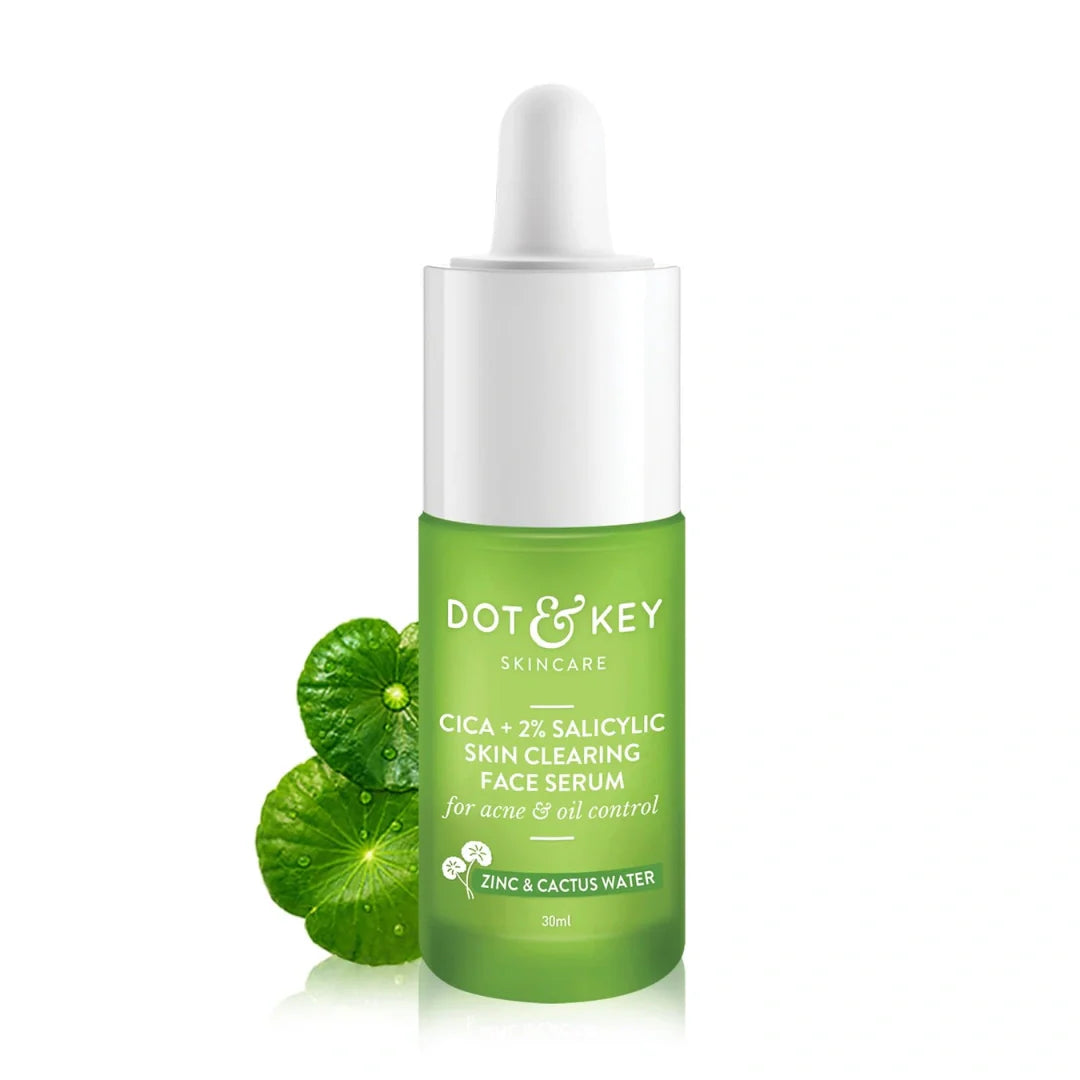 Dot & Key Cica + 2% Salicylic Skin Clearing Face Serum For Acne & Oil Control With Zinc & Cactus Water (30ml)