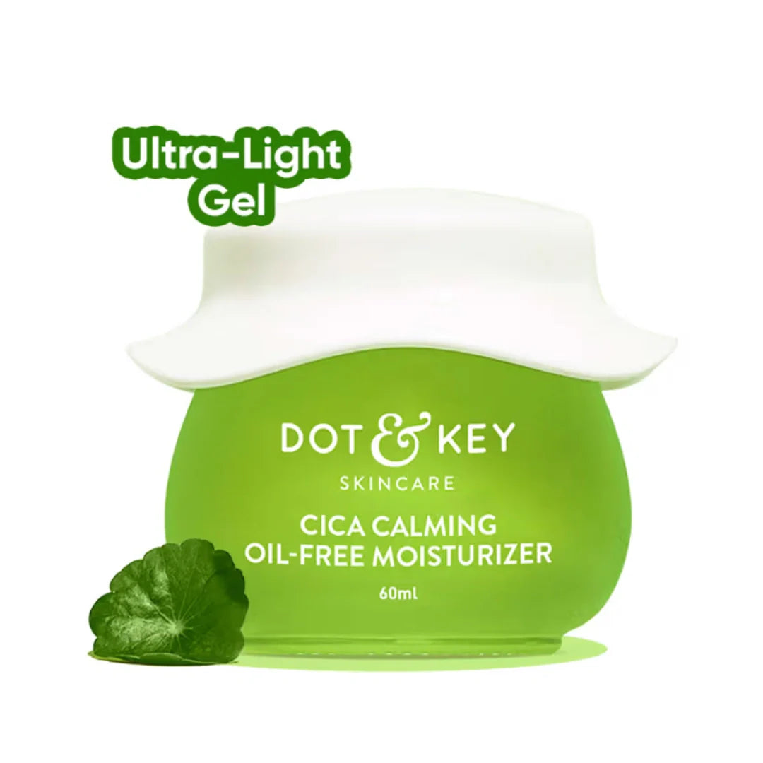 Dot & Key Cica Niacinamide & Ceramides Oil-Free Face Moisturizer For Acne Prone & Oily Skin (60ml