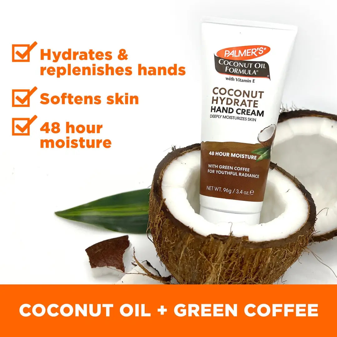 Palmer's Coconut Oil Hand Cream With Green Coffee Extract for Youthful Radiance (96gm)