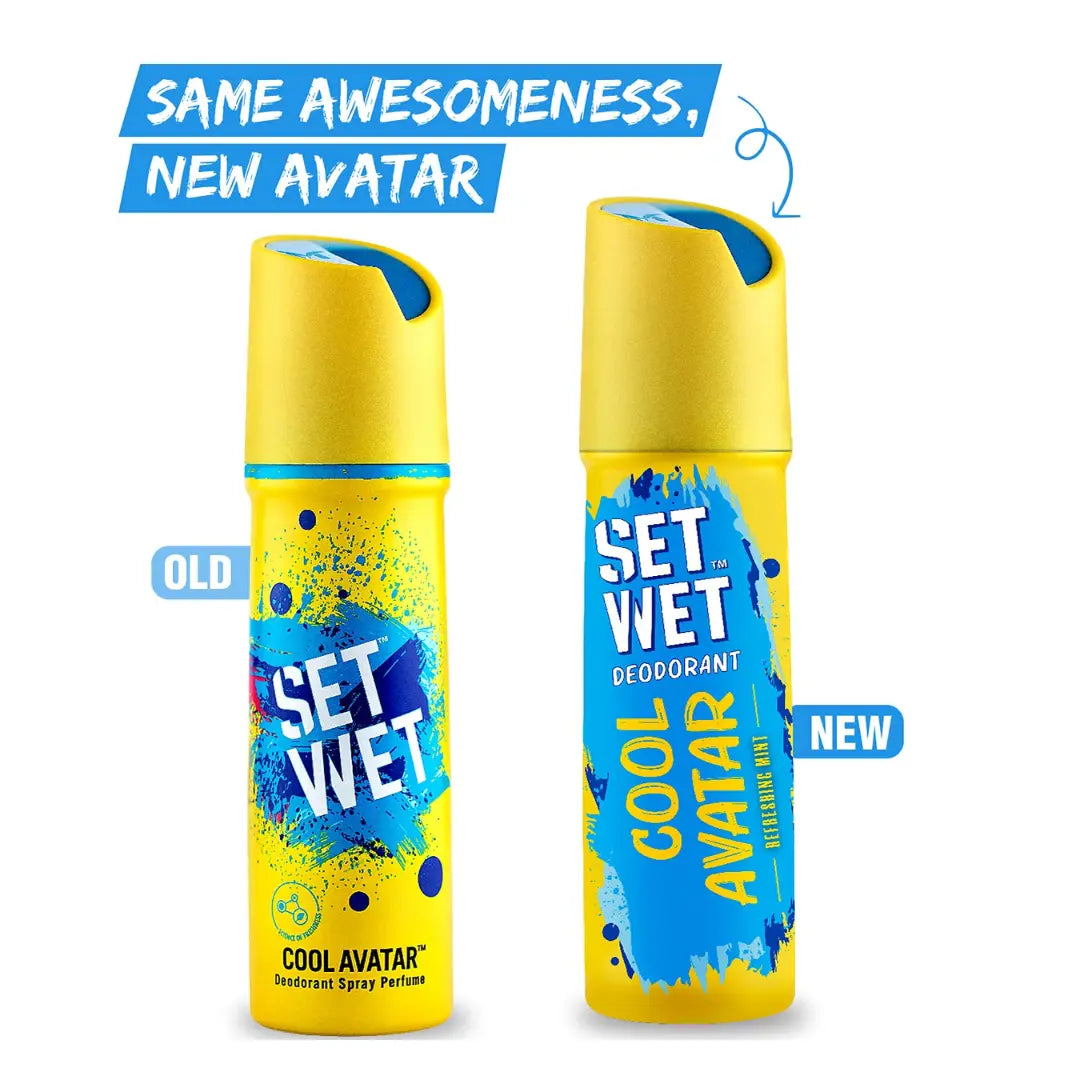 Set Wet Cool Avatar Deodorant For Men -150ml (Pack of 3)