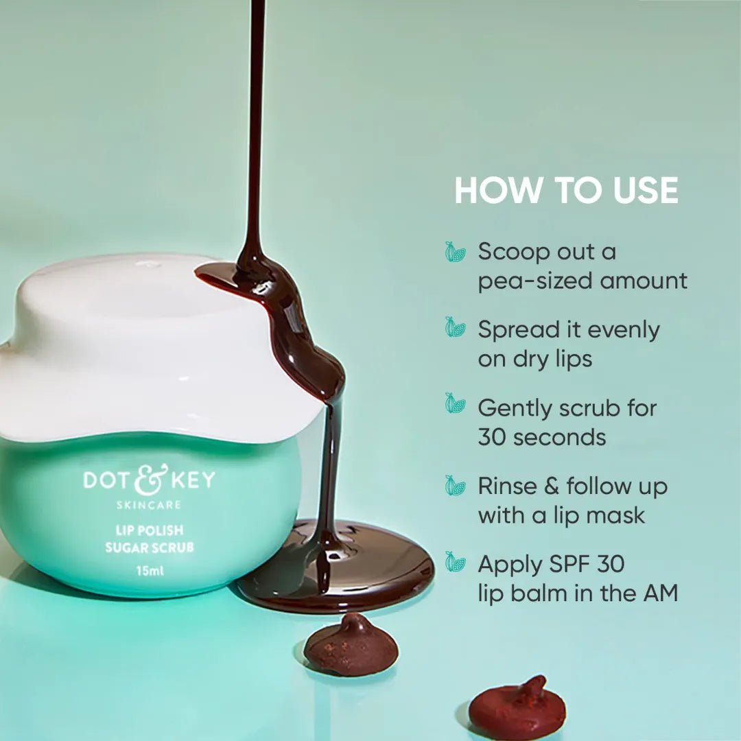 Dot&Key Lip Polish Exfoliating Sugar Scrub (15ml)