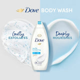 Dove Gentle Exfoliating Nourishing Body Wash, Mild Cleanser Moisturizes Skin, Balances Ph, For All Skin Type (250ml)