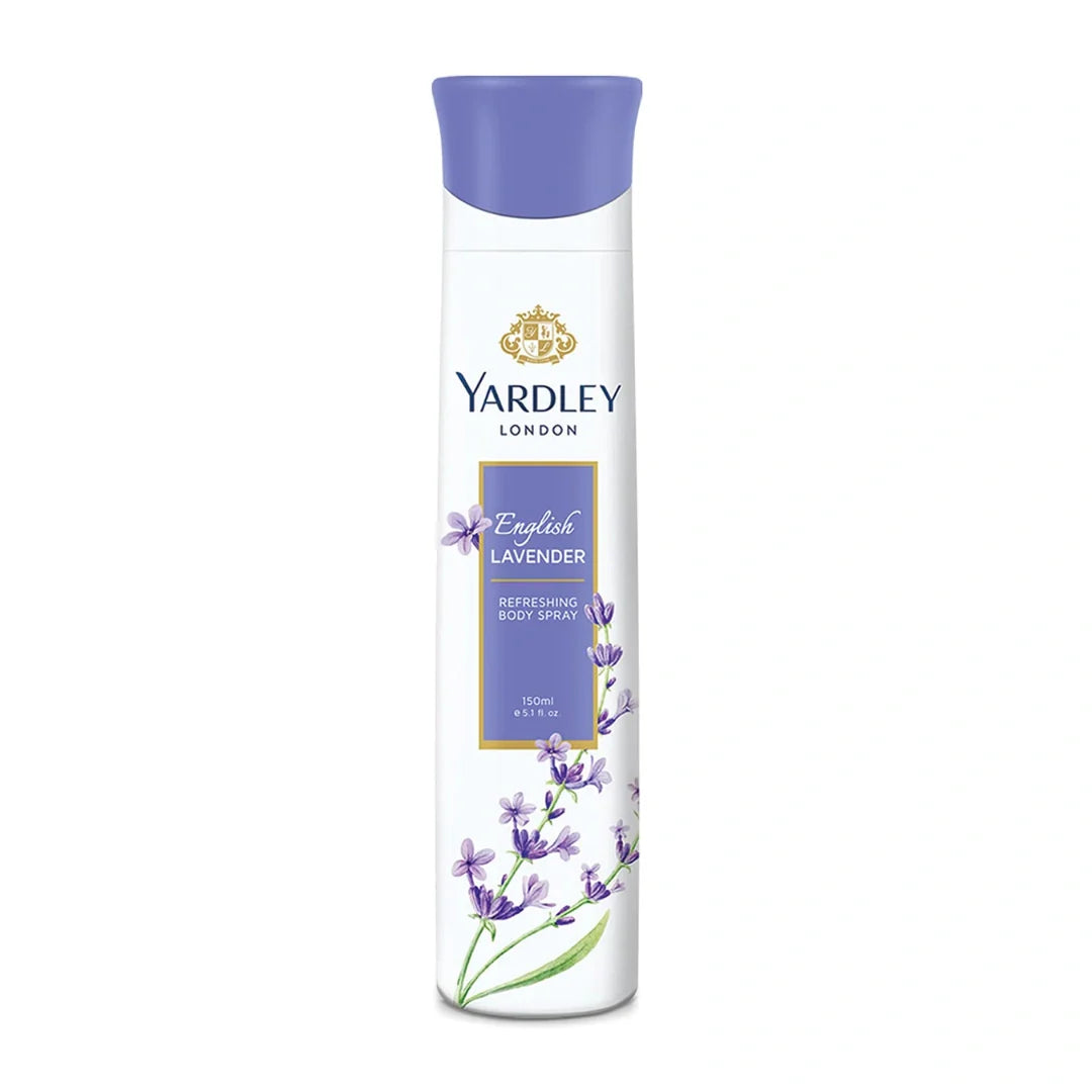 Yardley London English Lavender Refreshing  Body Spray for Women (150ml)