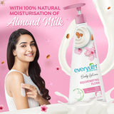 Everyuth Naturals Body Lotion Rejuvenating Flora| Non- Sticky| With Almond Milk (500ml)