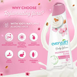 Everyuth Naturals Body Lotion Rejuvenating Flora| Non- Sticky| With Almond Milk (500ml)