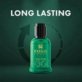 FOGG Men Spray Scent Sultan Perfume, Long-Lasting, Fresh & Powerful Fragrance Spray, Eau De Parfum (15ml*3)