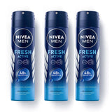 Nivea Fresh Active Deodorant For Men - 150ml (Pack of 3)