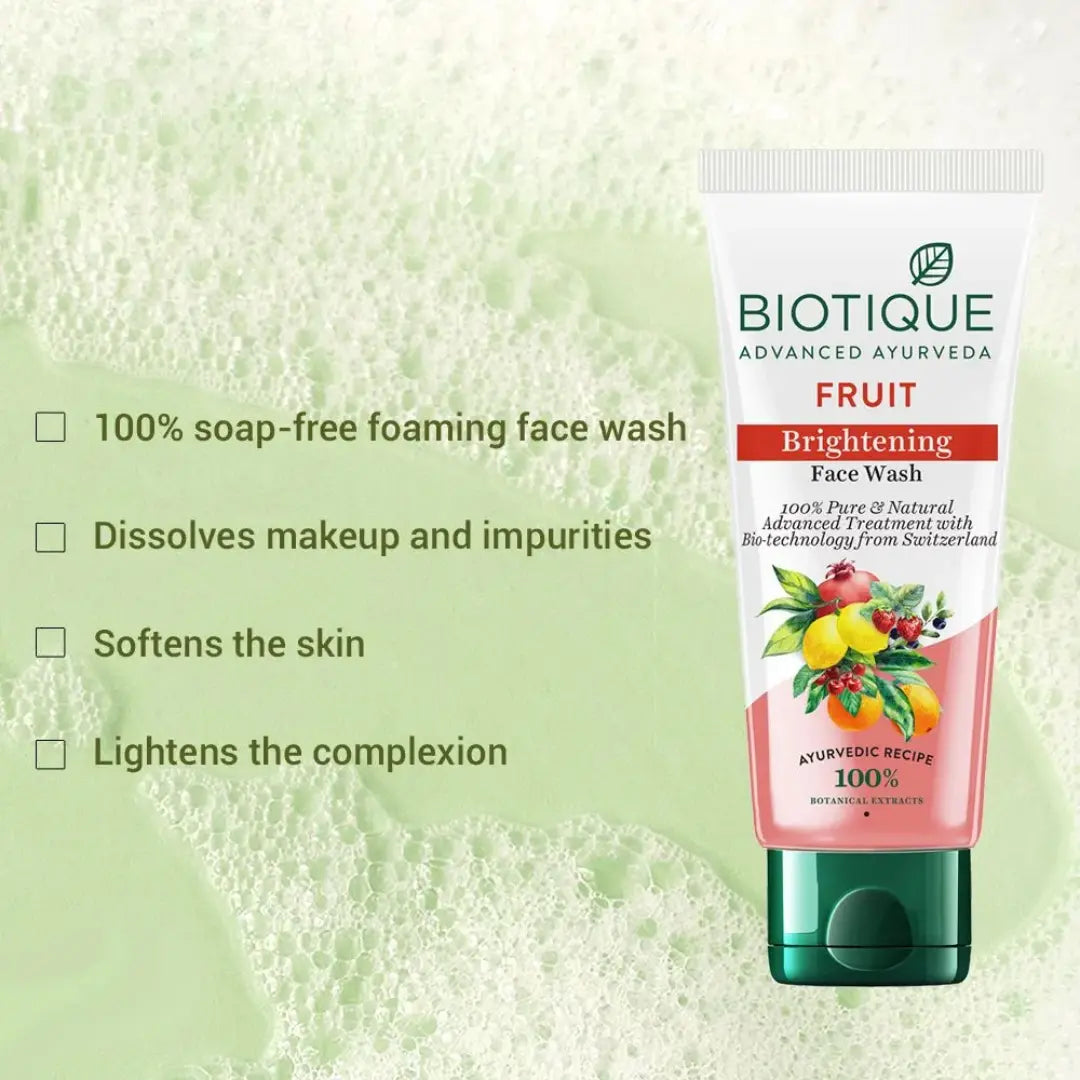 Biotique Fruit Brightening Face Wash (100ml)