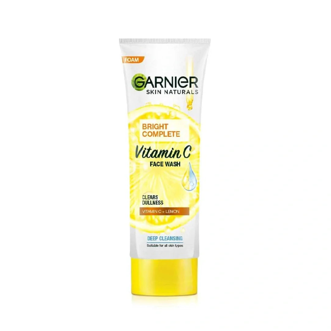 Garnier Skin Naturals Bright Complete Vitamin C + Lemon Foam Face Wash 50g (Tube)