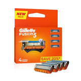 Gillette Fusion Manual Blades for men with styling back blade - 4 count for Perfect Shave and Perfect Beard Shape