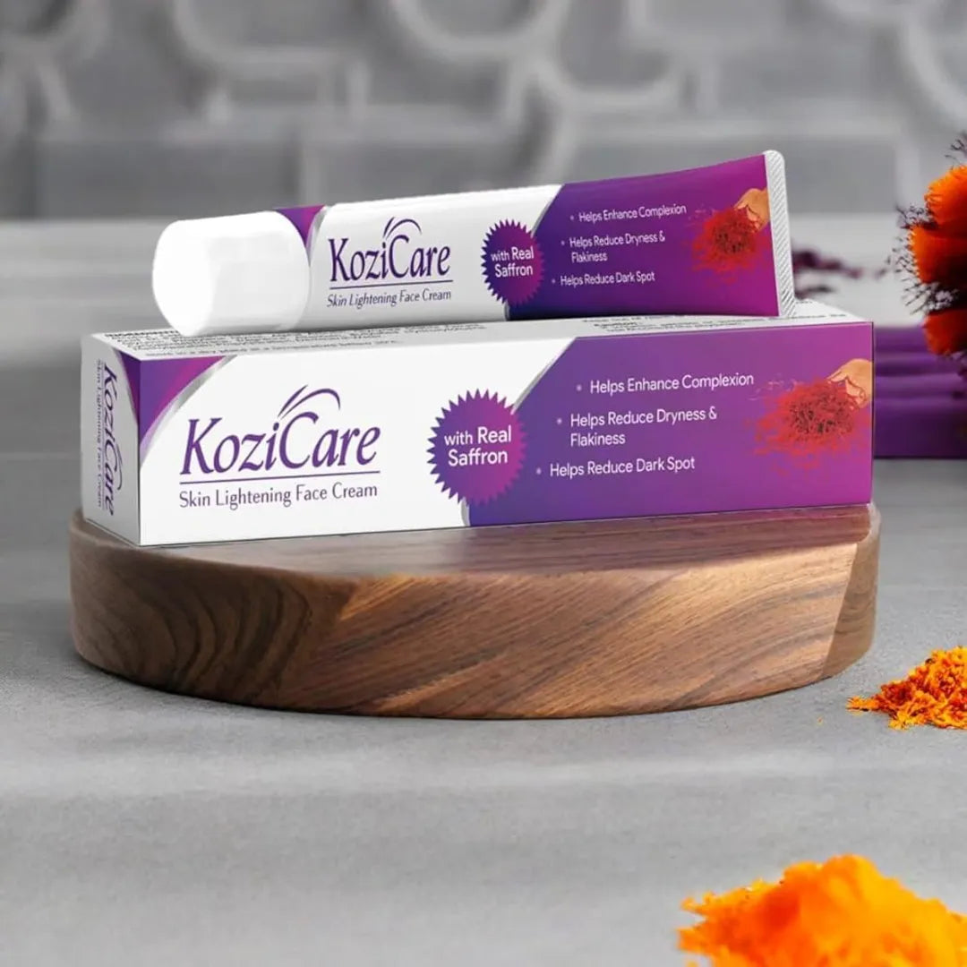 Kozicare Skin Lightening Cream with Saffron | Kojic Acid Cream & Niacinamide Cream (15g)