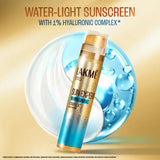 LAKMÉ Sun Expert 1% Hyaluronic water-light Sunscreen gel SPF 50 Pa++++ Best for Oily Skin | Even toned & Glowing Skin | Non-Sticky| Helps reduce pigmentation | UVA/B Protection, No White Cast 56G