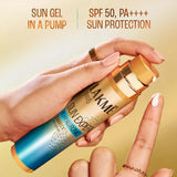 LAKMÉ Sun Expert 1% Hyaluronic water-light Sunscreen gel SPF 50 Pa++++ Best for Oily Skin | Even toned & Glowing Skin | Non-Sticky| Helps reduce pigmentation | UVA/B Protection, No White Cast 56G