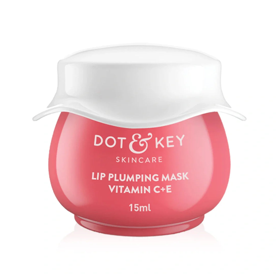 DOT & KEY Lip Plumping Mask With Shea Butter&Vitamin C + E For Naturally Glowing Lips (15ml)