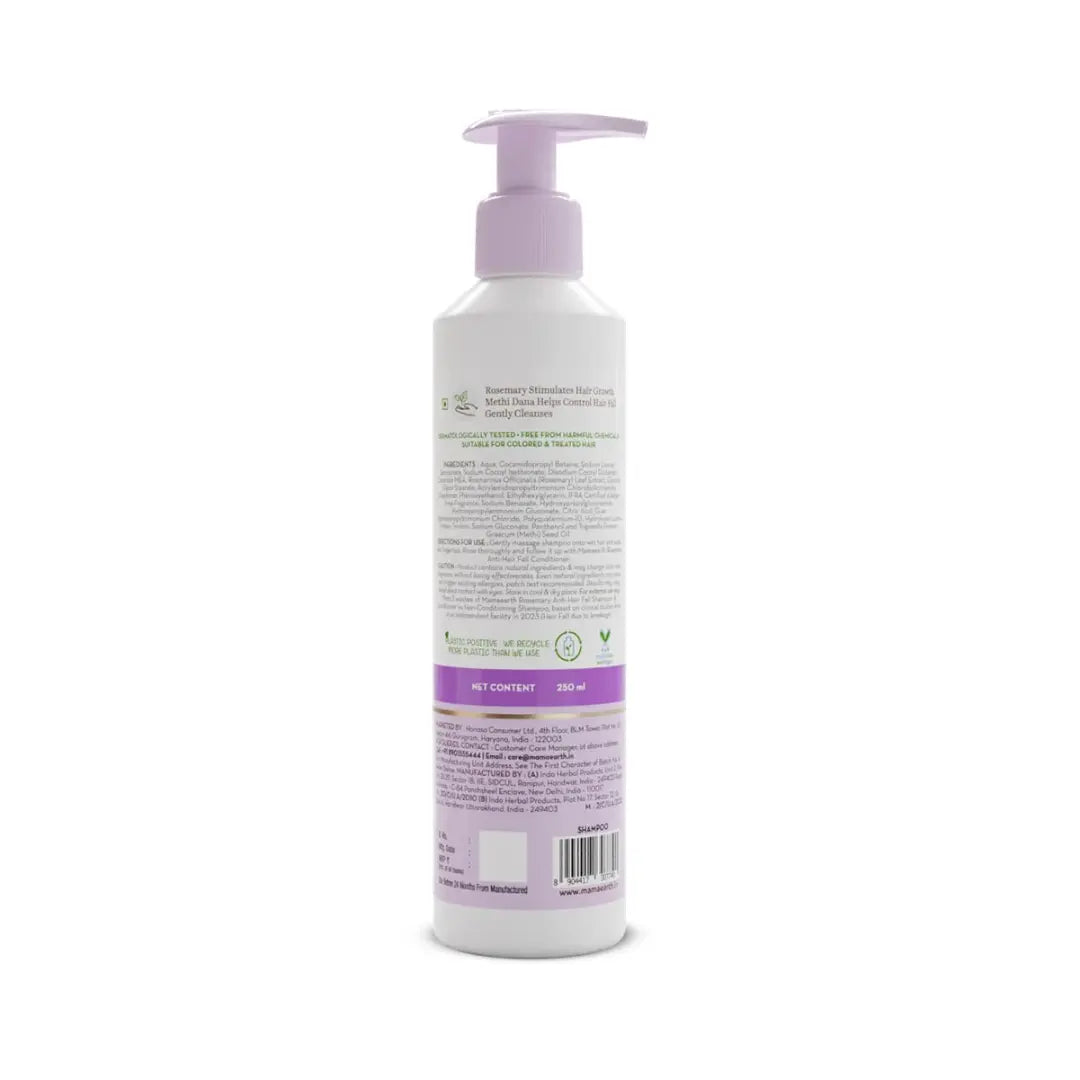 Mamaearth Rosemary Anti-Hair Fall Shampoo With Rosemary & Methi Dana (250ml)